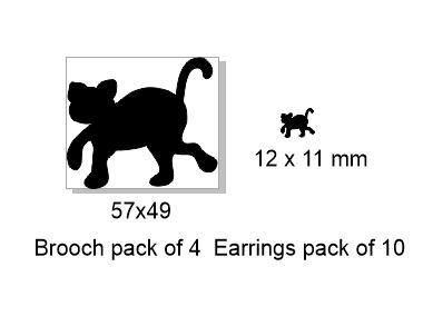 Cat ,Brooch or earring size acrylics  for order