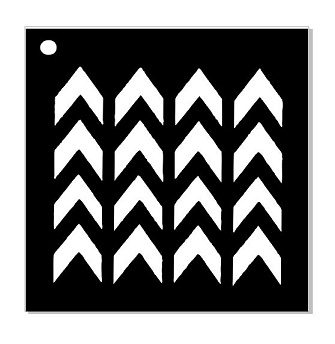 i stencil  chevron Stencil available in various size