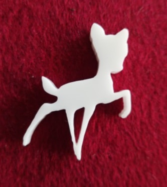 Deer Brooch or earring size acrylics  for order